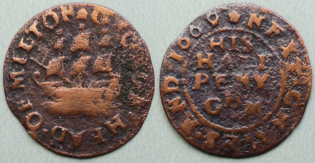 Milton-next-Gravesend, George Head 1669 halfpenny